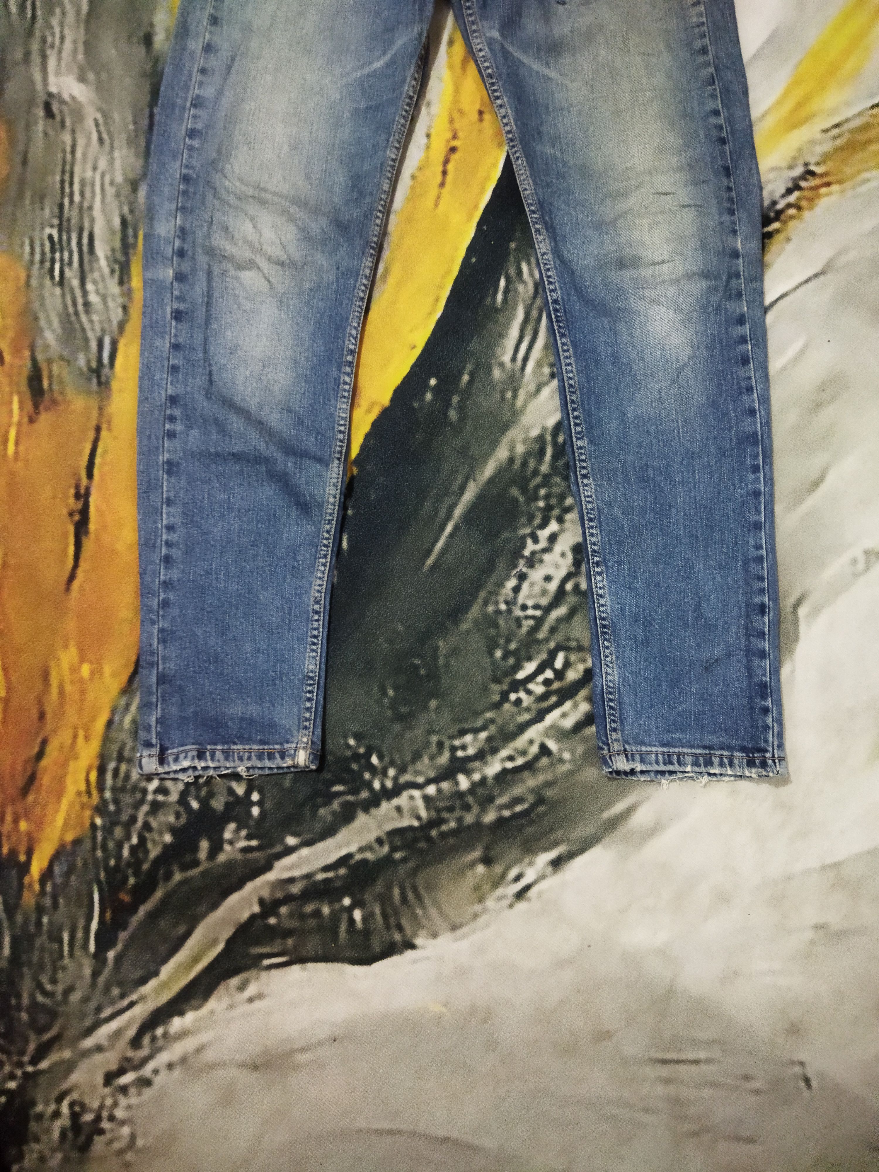 Levi's VINTAGE LEVIS 510 DISTRESSED FADED BLUE JEANS PANTS Size US 29 - 3 Thumbnail