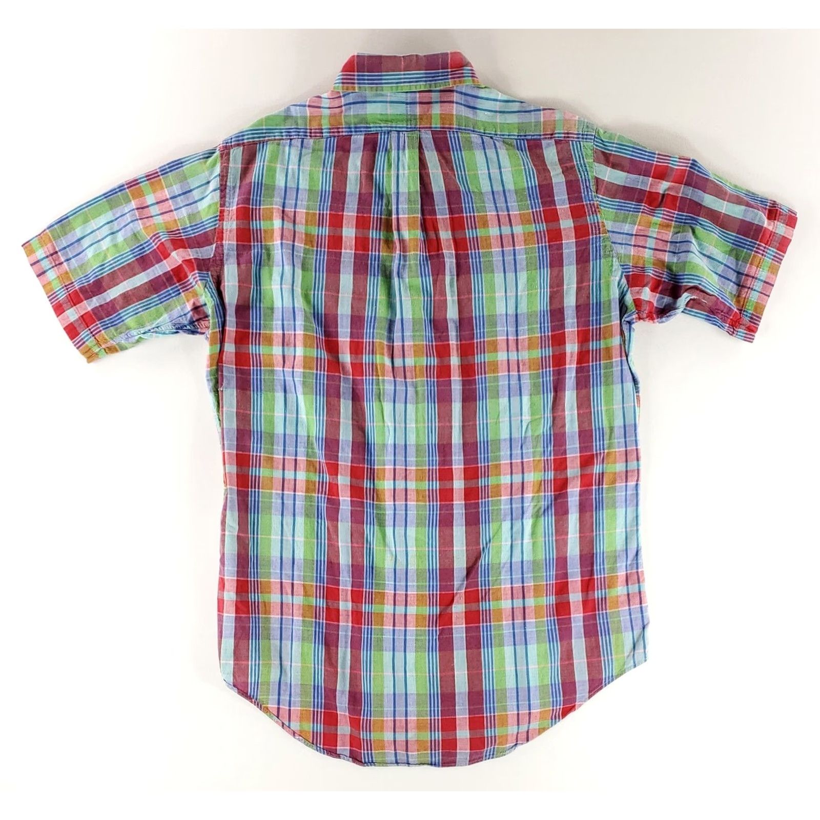Ralph Lauren Ralph Lauren Shirt Madras Plaid Button Down Short Sleeve Mens M Multicolor Size US M / EU 48-50 / 2 - 5 Thumbnail