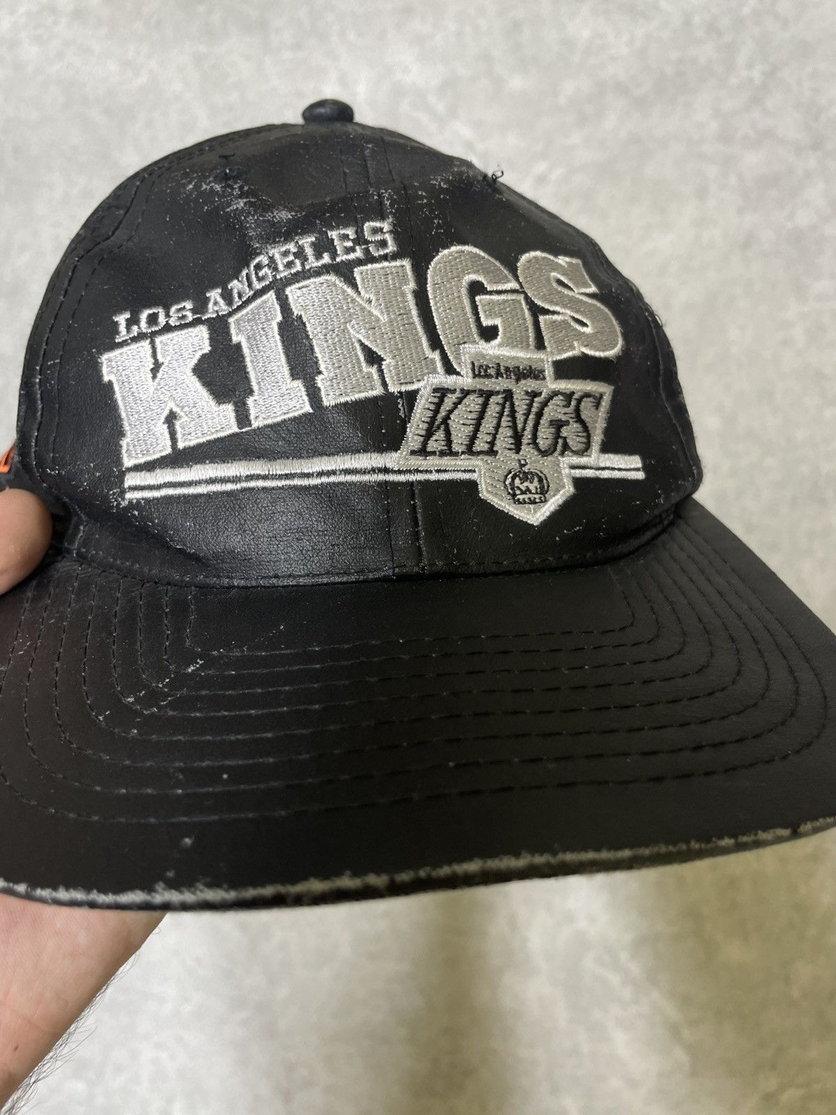 King × NFL Los Angeles Kings NFL Black Cap Rap Fit 1999s Size ONE SIZE - 4 Thumbnail