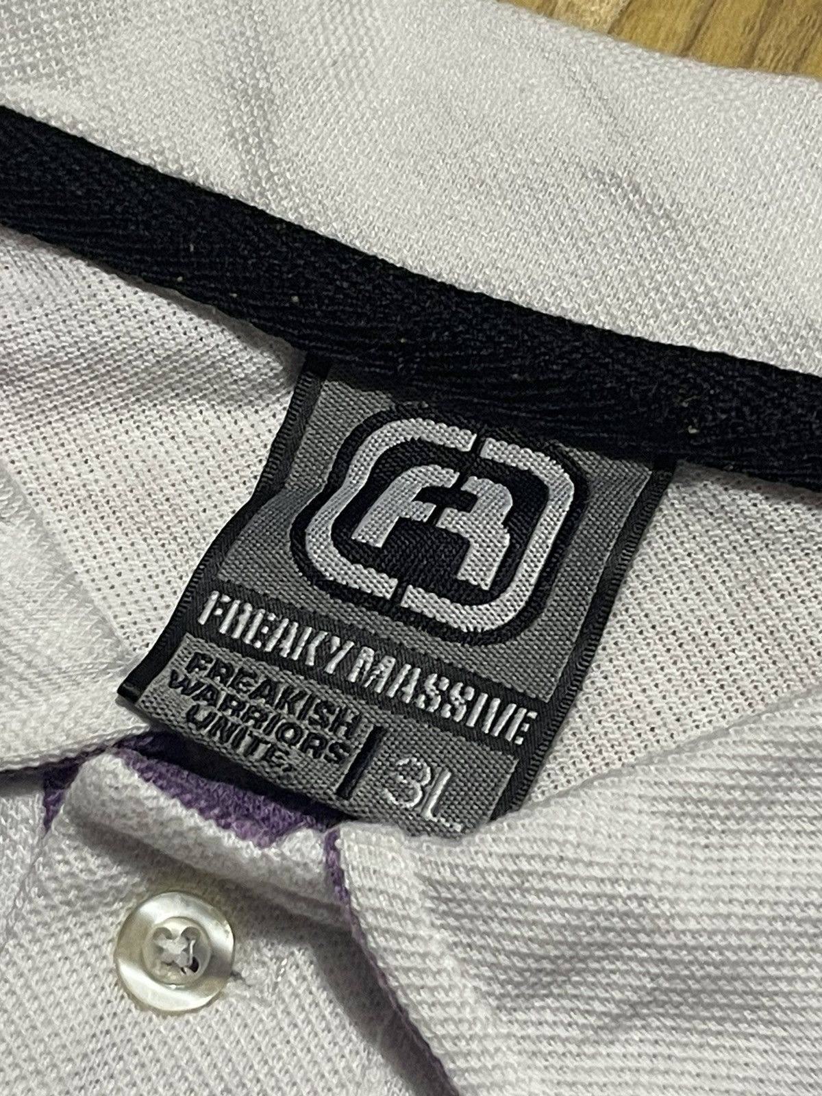If Six Was Nine Y2K FREAKY MASSIVE short sleeve polo Size US XL / EU 56 / 4 - 9 Thumbnail