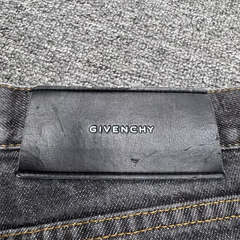 Givenchy Givenchy Size32 Leather Patch Denim Pants Size US 28 / EU 44 - 5 Thumbnail