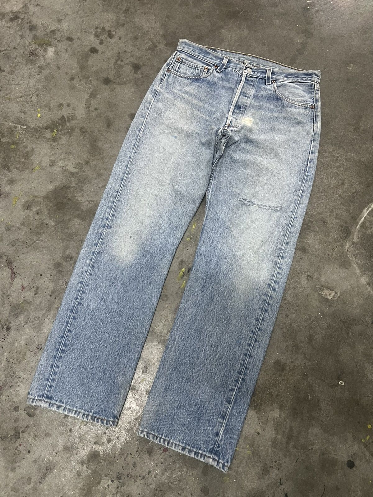 Japanese Brand × Levi's THRASHED VINTAGE LEVIS 501 DISTRESSED DENIM PANT Size US 31 - 6 Thumbnail