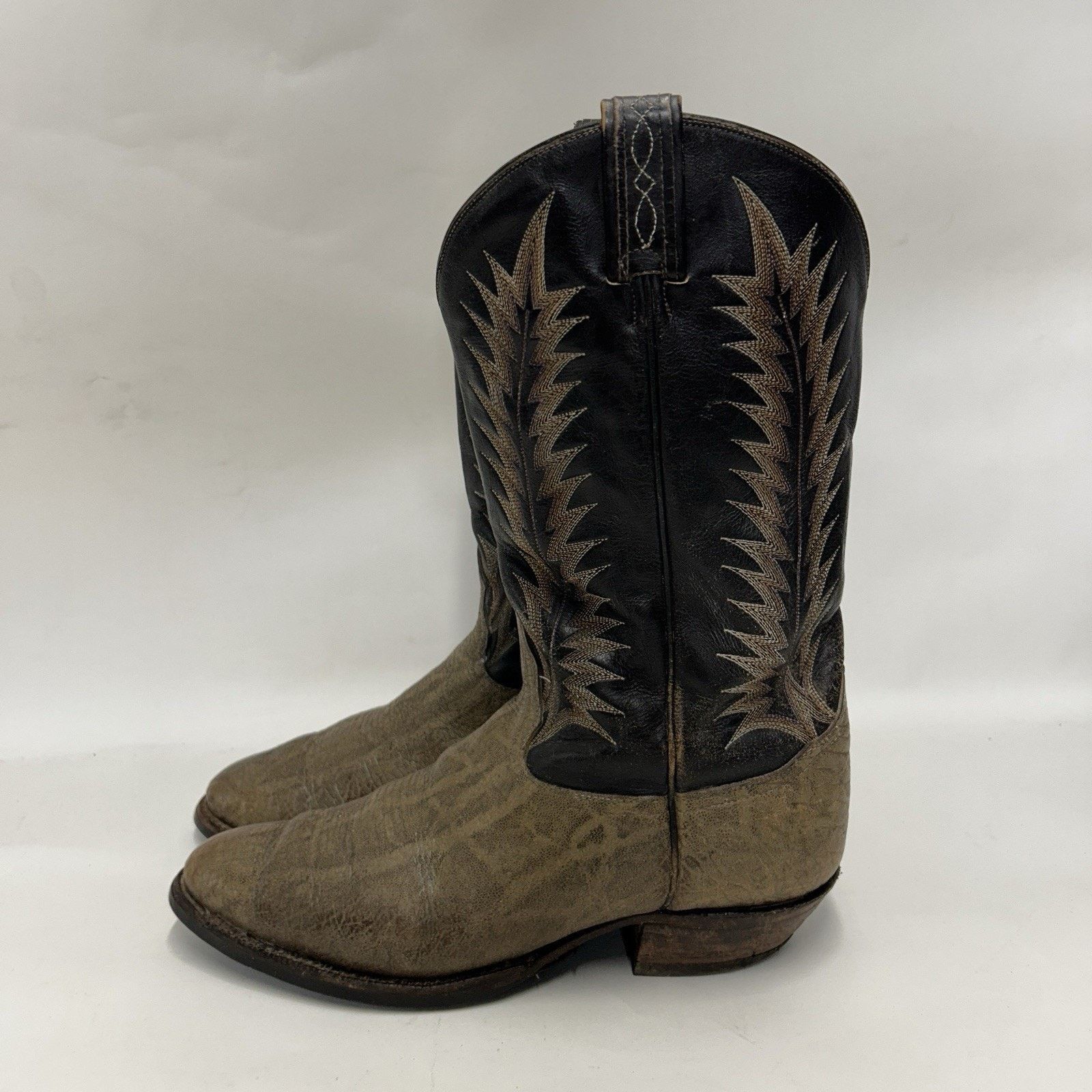 Tony Lama Vintage Tony Lama 8601 Gold Label Elephant Cowboy Boots Size US 11.5 / EU 44-45 - 6 Thumbnail
