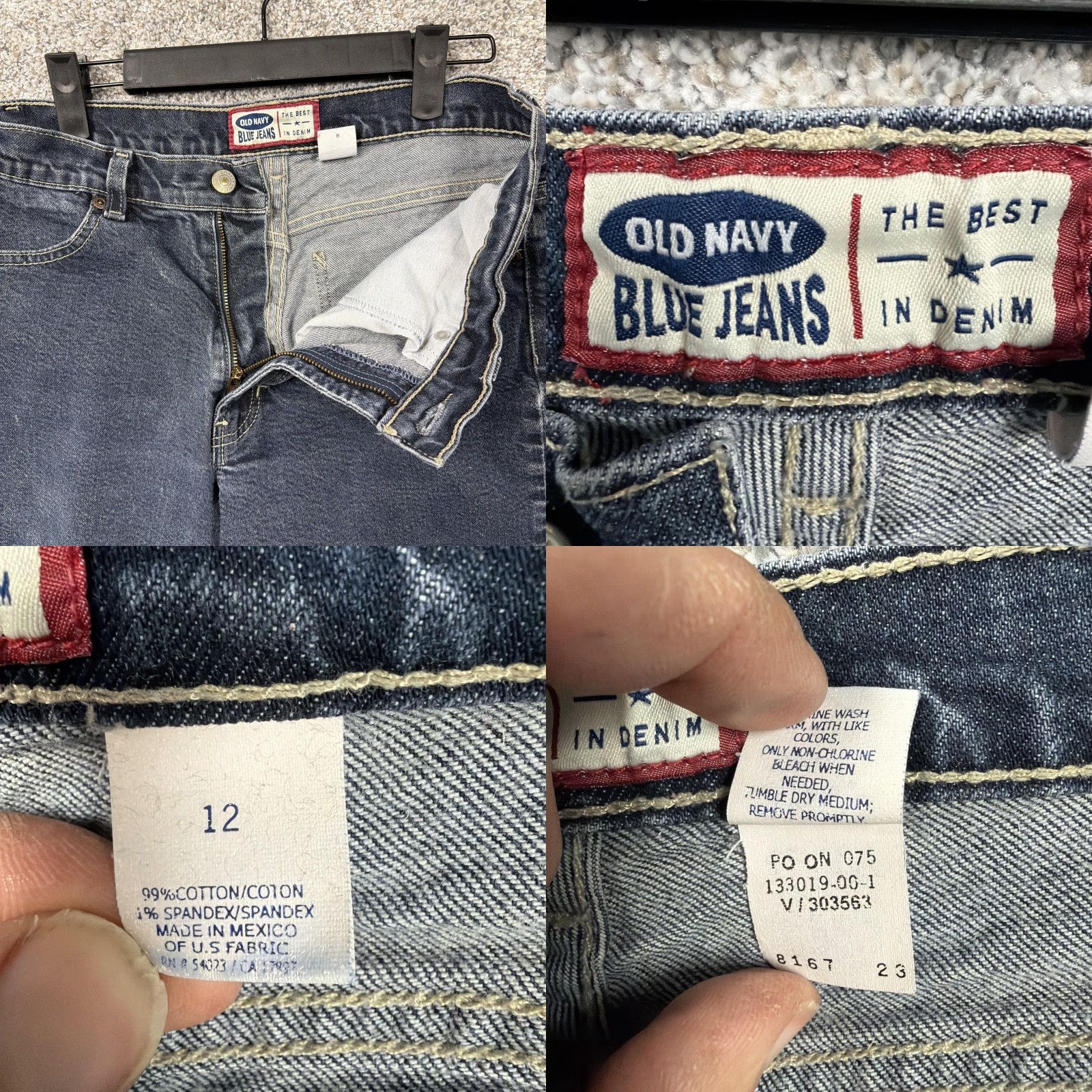 Old Navy VINTAGE Old Navy Jeans Womens 12 30x29 Blue Denim Bootcut High-Rise Stretch Dark Wash Size 34" / US 12 / IT 48 - 8 Thumbnail
