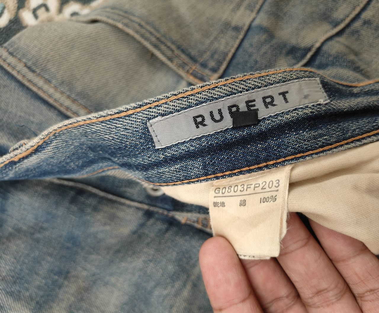 Beauty Beast Japanese Rupert Mudwash Distressed Selvedge Size US 31 - 8 Thumbnail