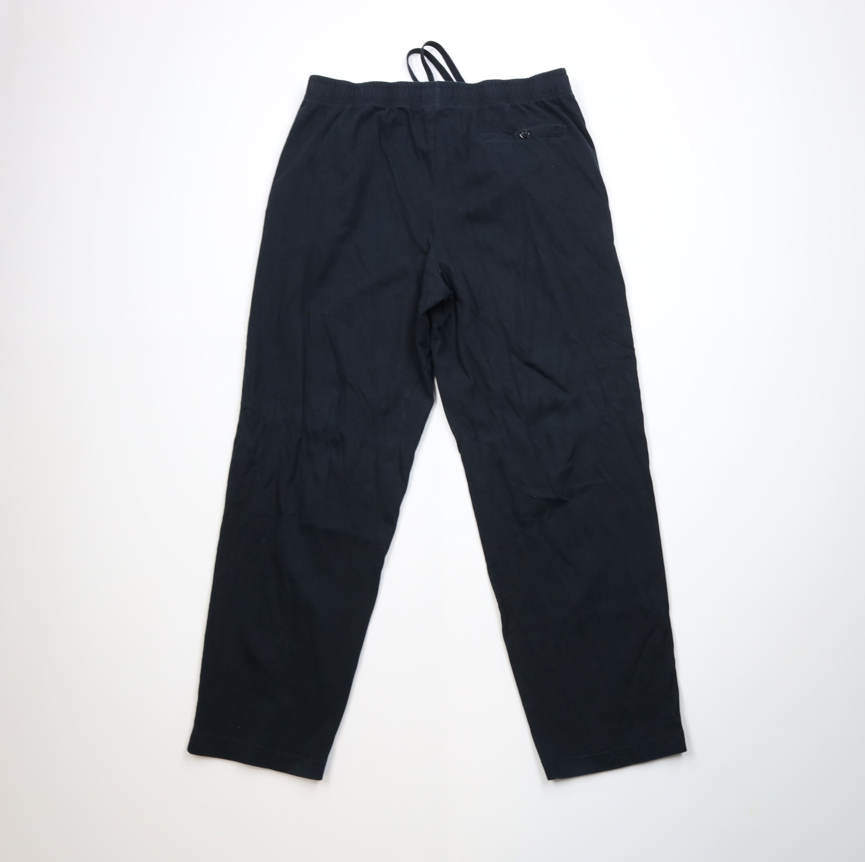 Lands' End Vintage 90s Lands End Blank Cotton Ribbed Knit Pants Black Size US 36 / EU 52 - 8 Thumbnail