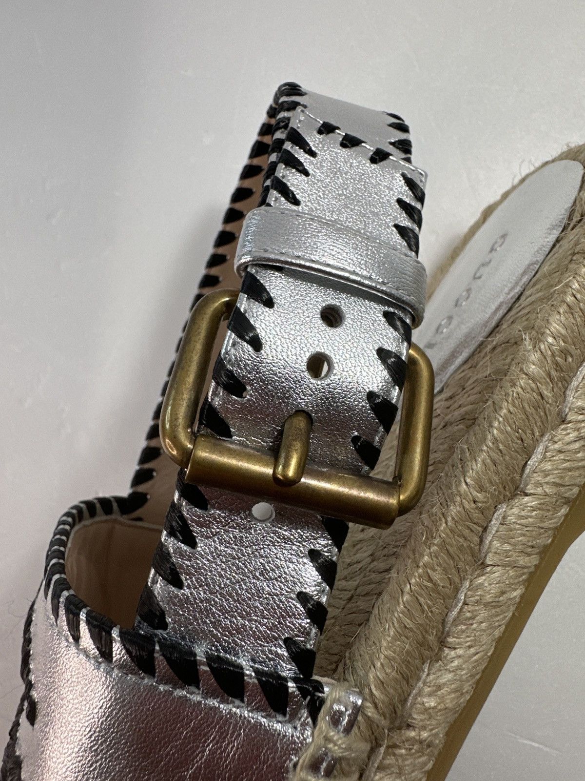 Gucci Authentic - Pilar Embroidered Double G Logo Slingback Espadr Size US 5 / IT 35 - 17 Thumbnail
