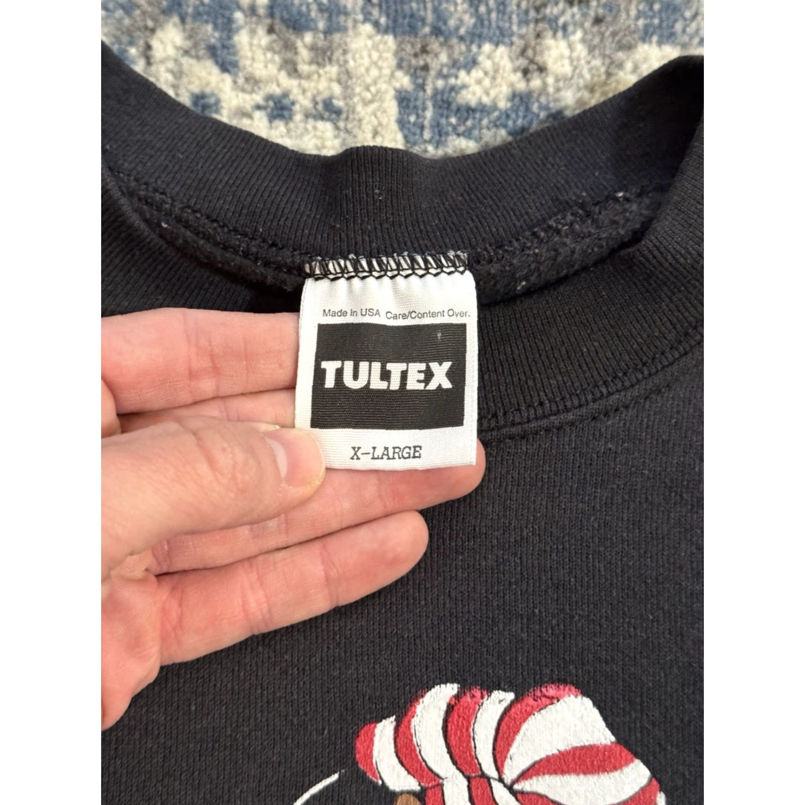 Tultex VINTAGE Ohio State Buckeyes Jeep Rap Tee Sweatshirt XL OSU College Sports Crew Neck Men Cotton Polyester Black Graphic Print 90s Size US XL / EU 56 / 4 - 5 Thumbnail