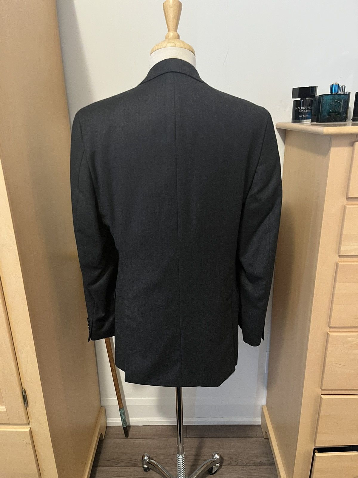 Calvin Klein Calvin Klein Gray Flannel Suit 100% Wool 2-Piece 40L Size 40L - 3 Thumbnail