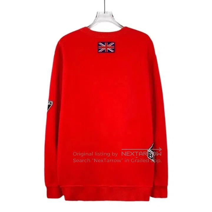 Burberry Burberry Red Logo Embroidered Sweatshirt M. Size US M / EU 48-50 / 2 - 2 Thumbnail