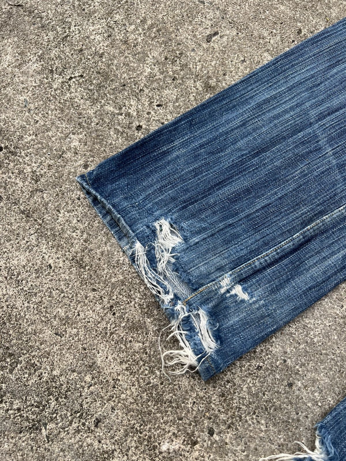 If Six Was Nine Vintage Sugar Canes Selvedge Honolulu Hawaii Distress Jean Size US 30 / EU 46 - 18 Thumbnail