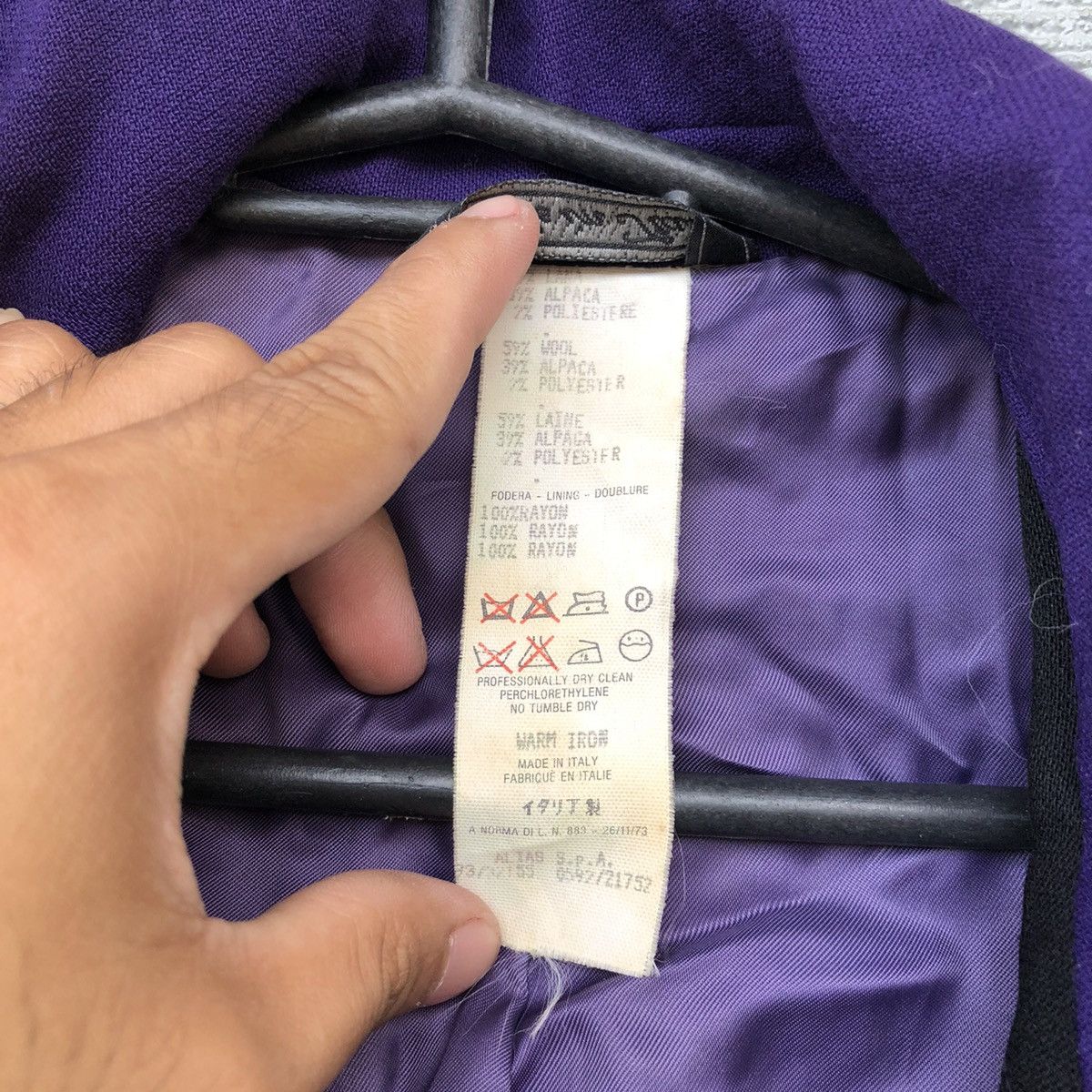 Versace Versace FW 1993-1994 wool Boucle Jacket Size XS / US 0-2 / IT 36-38 - 5 Thumbnail