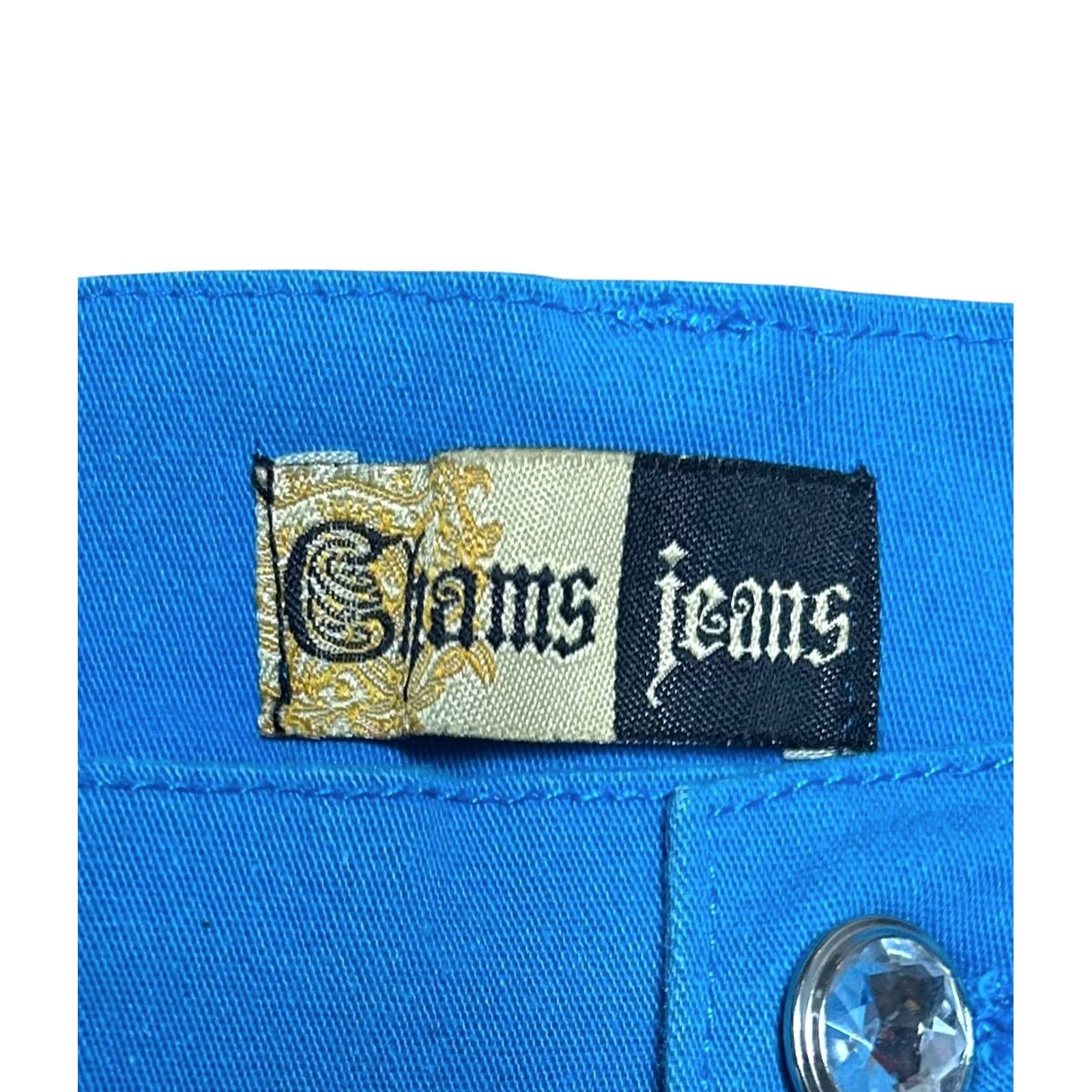 Vintage VINTAGE Chams Jeans Royal Blue Pants Studded Butterfly Pockets Women’s Sz 16 Y2K Jeans Women Fits Regular 34 In Waist 30 In Inseam 5-Pocket Design Size 38" / US 16 / IT 52 - 6 Thumbnail