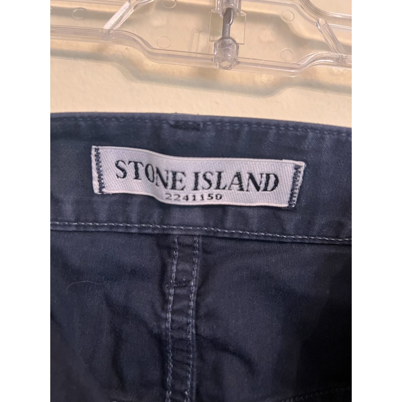 Stone Island Stone Island Men's Navy Blue Cotton Pants - Size 34 Size US 34 / EU 50 - 4 Thumbnail