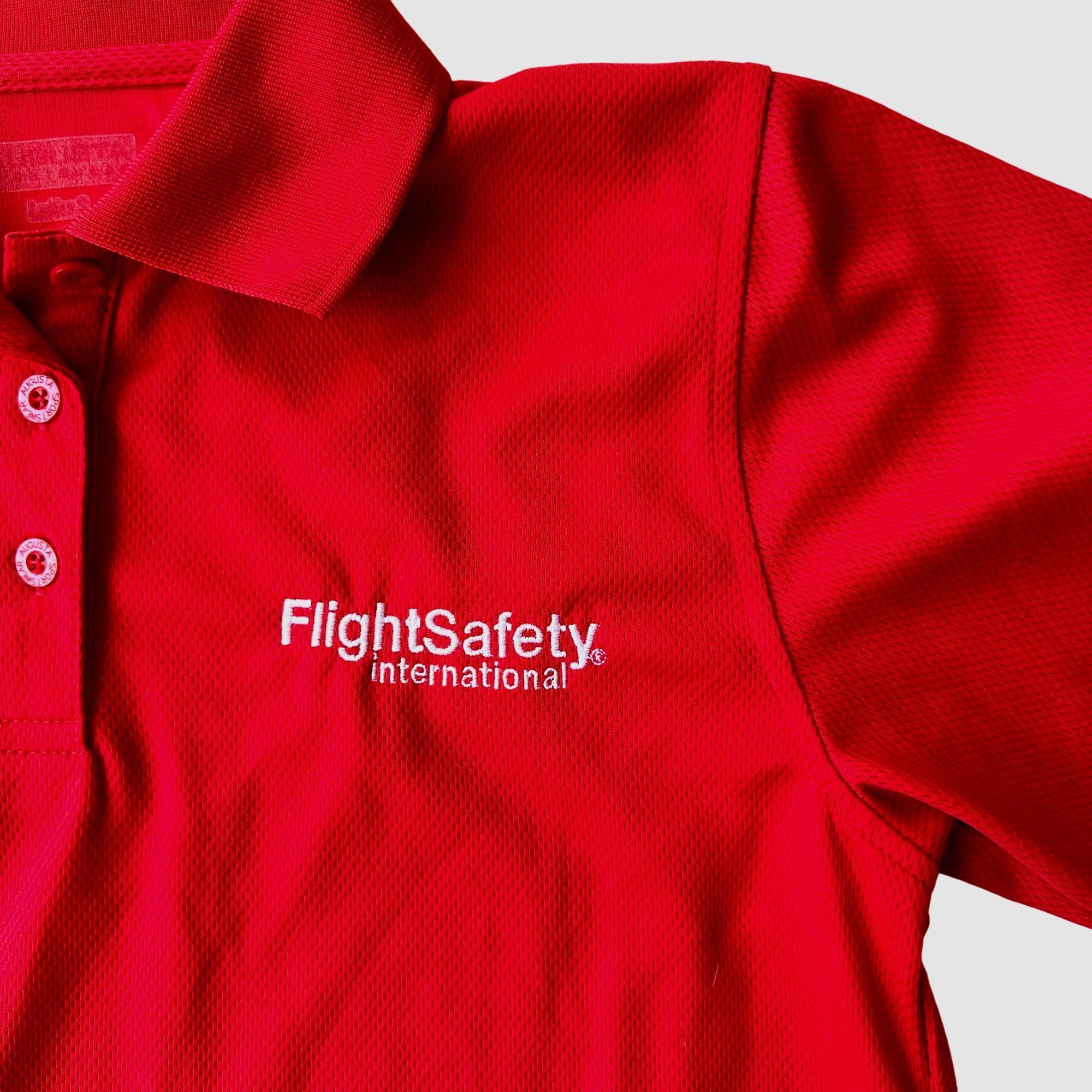 Port Authority × Vintage Flight Safety International Gulfstream Ladies Polo Shirt Size S / US 4 / IT 40 - 2 Thumbnail