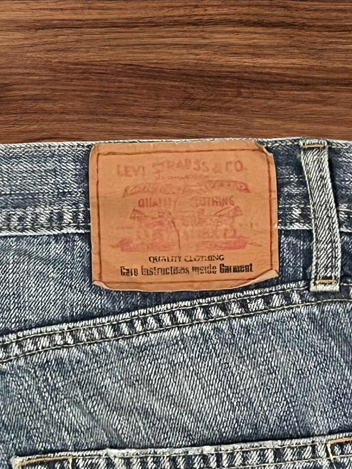Levi's Vintage Y2K Levi’s Blue Washed Distressed Flare Jeans Size US 31 - 8 Thumbnail