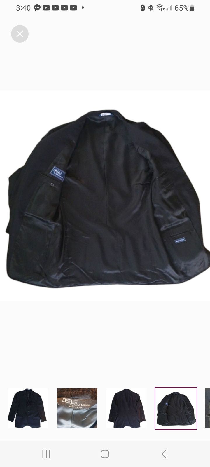 Polo Ralph Lauren Polo Ralph Lauren Blue Label Sports Jacket Size 38L - 2 Thumbnail