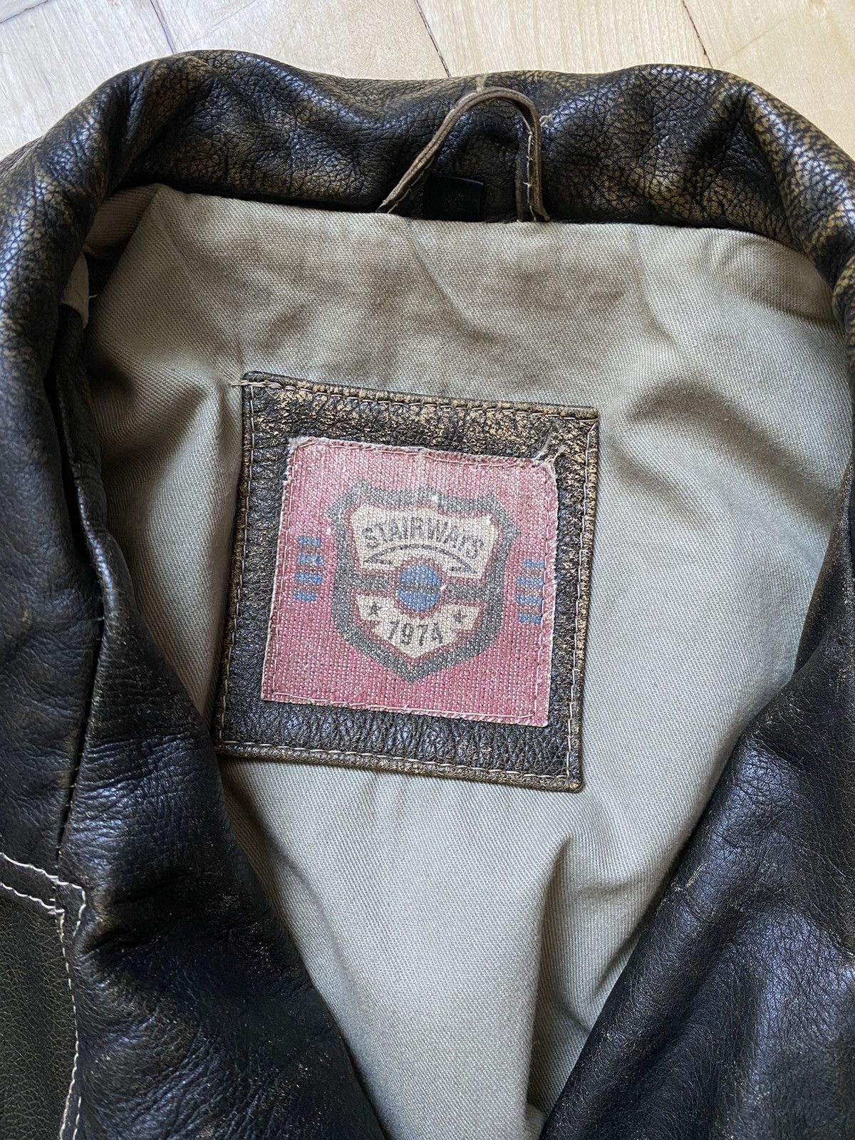 Designer Leather Jacket Stairways Riri Zipper Size US M / EU 48-50 / 2 - 4 Thumbnail