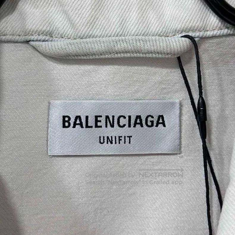 Balenciaga Balenciaga Water-washed distressed embroidery logo denim j Size US XS / EU 42 / 0 - 5 Thumbnail