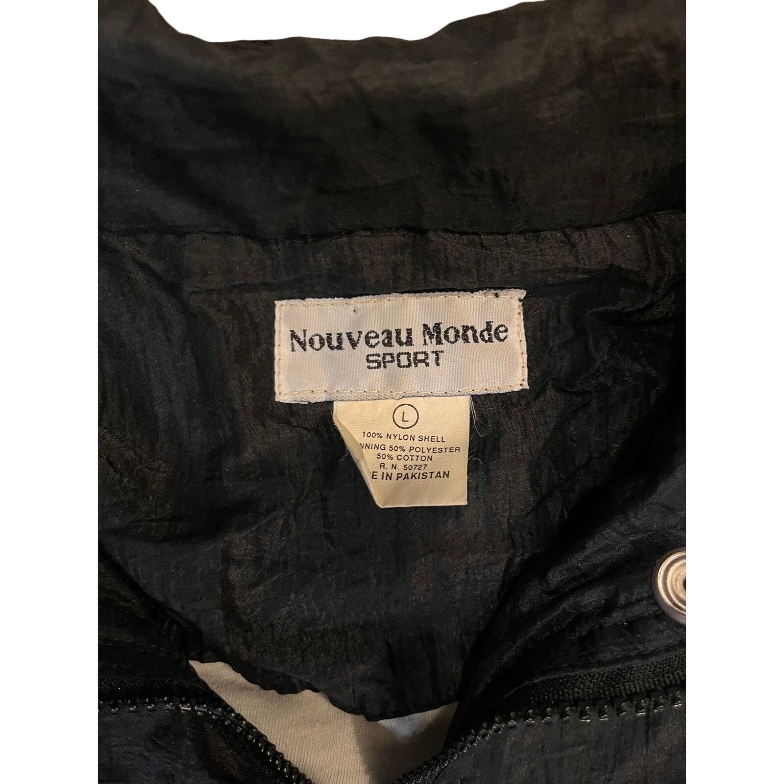 Vintage Vintage 80s Windbreaker Jacker By Nouveau Monde Sport Size L / US 10 / IT 46 - 9 Thumbnail