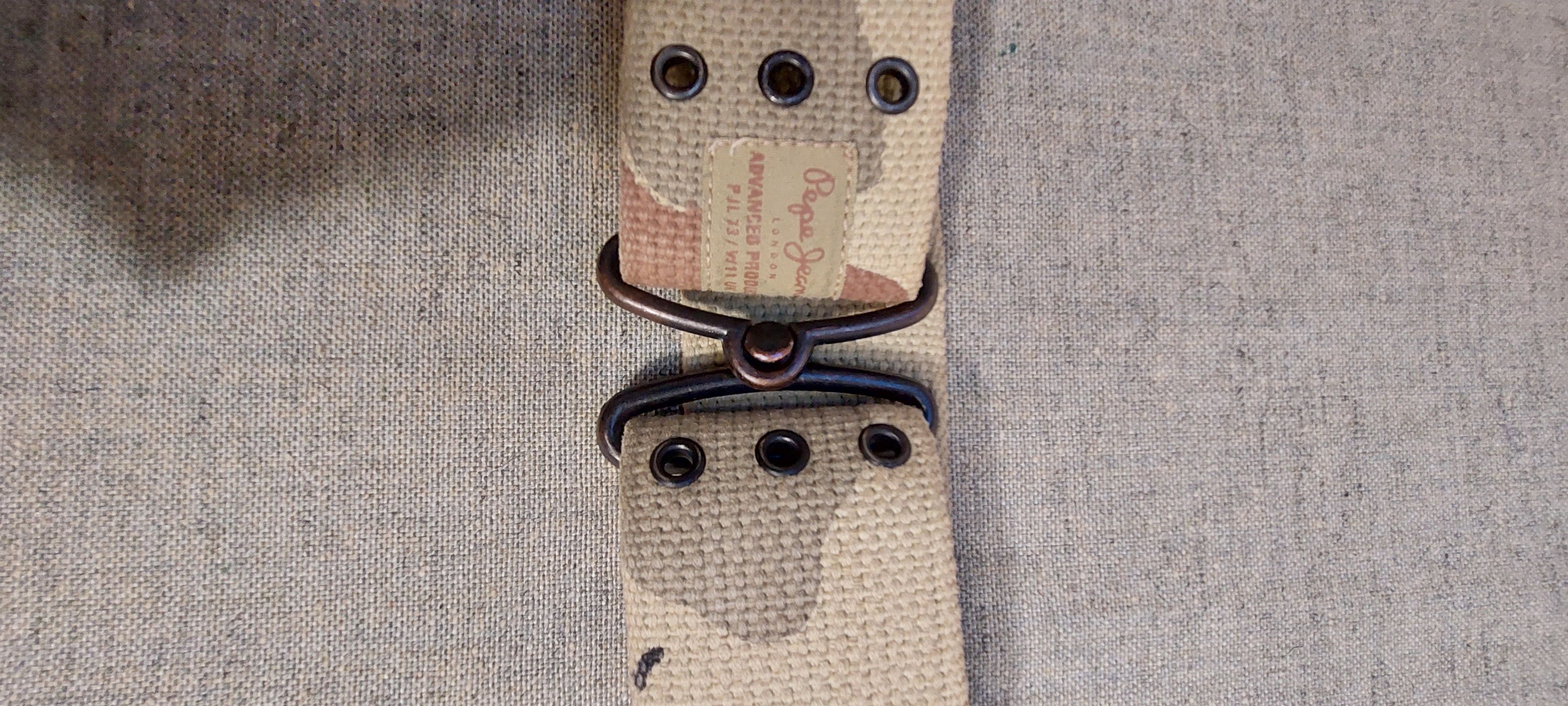 Pepe Jeans Pepe Jeans Y2K Wide Camo Canvas Belt w/ Hooks Size ONE SIZE - 12 Thumbnail