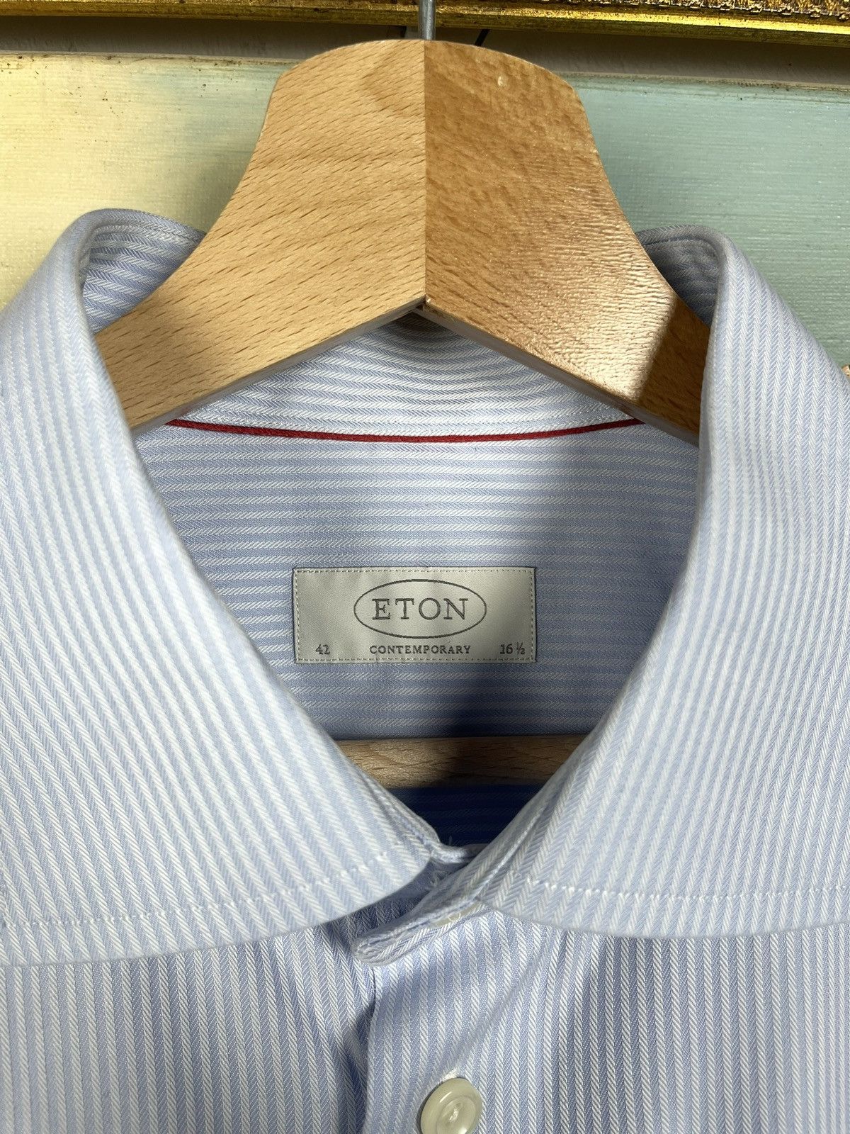 Eton Eton Blue Button Ups Shirt Old Money Luxury Designer Premium Size US XL / EU 56 / 4 - 6 Thumbnail