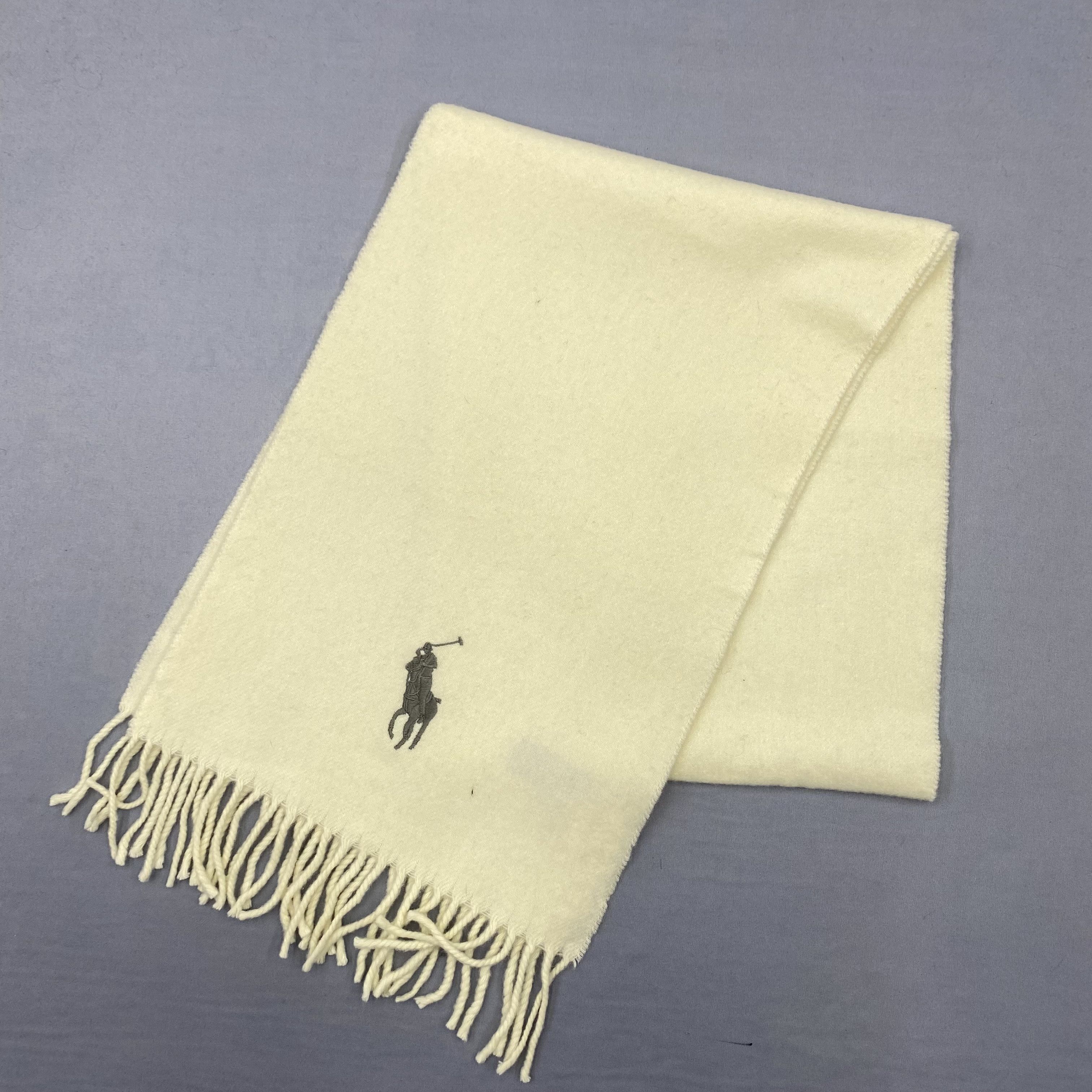 Polo Ralph Lauren Vintage Polo Ralph Lauren Scarf Muffler Wool Scarves Size ONE SIZE - 3 Thumbnail