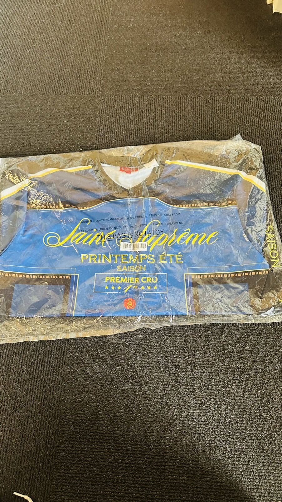 Supreme Ss22 Supreme Premier Soccer jersey (navy) (XXL) | Grailed