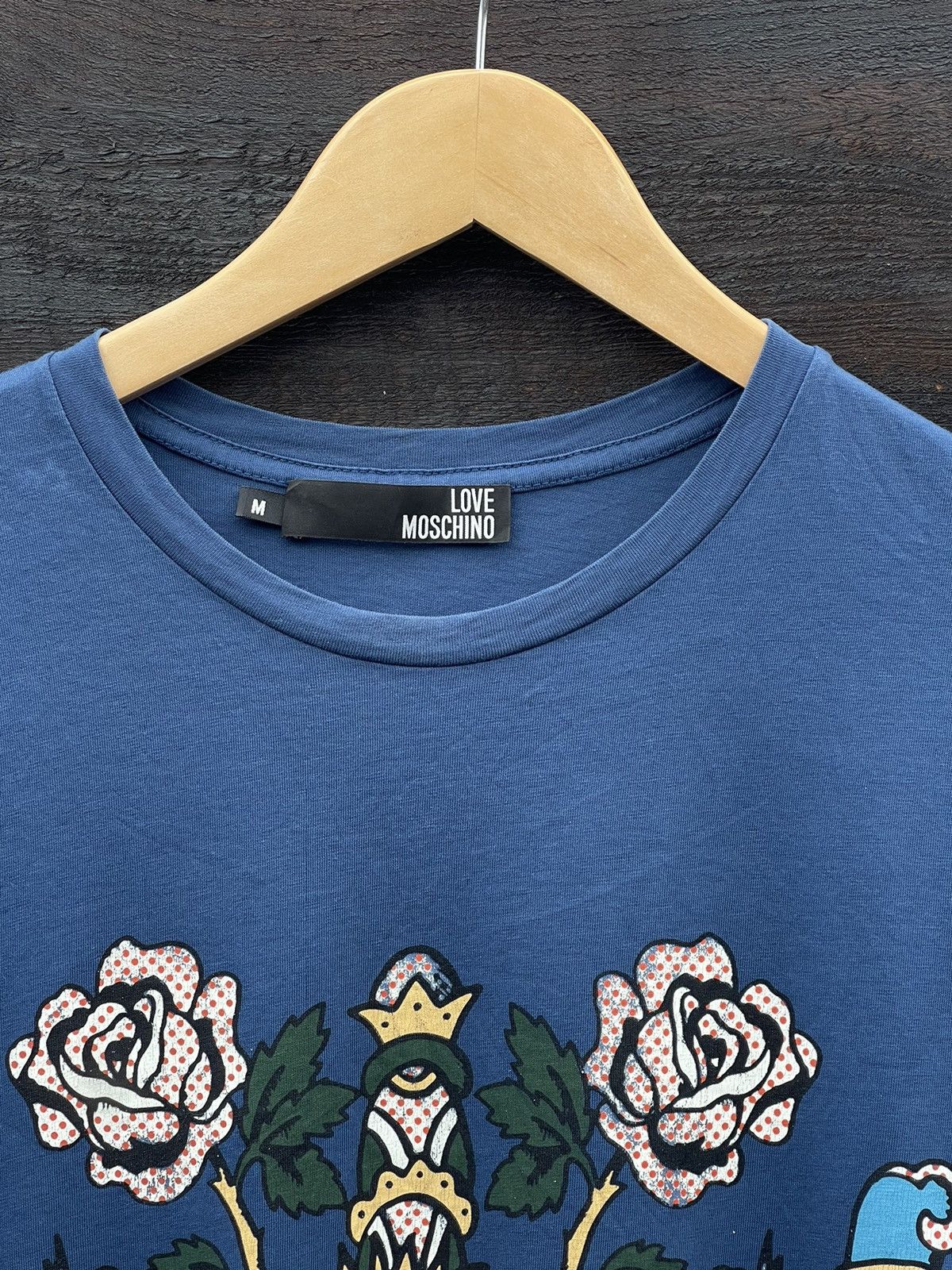 Ed Hardy × Moschino Love Moschino ed hardy style blue print t-shirt Size US M / EU 48-50 / 2 - 4 Thumbnail