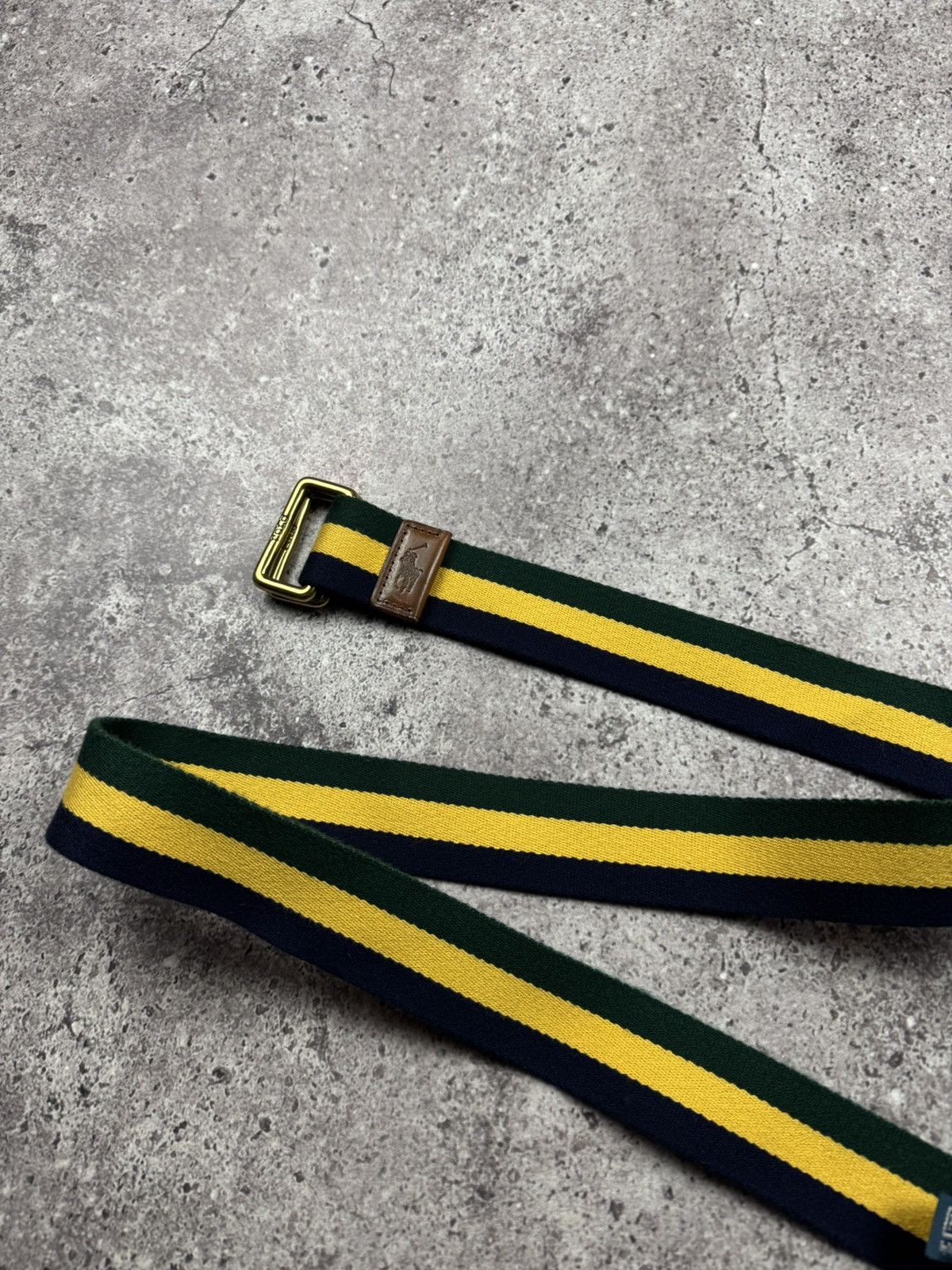 Polo Ralph Lauren Vintage Polo Ralph Lauren Striped Double D- Ring Belt Y2K Size ONE SIZE - 2 Thumbnail