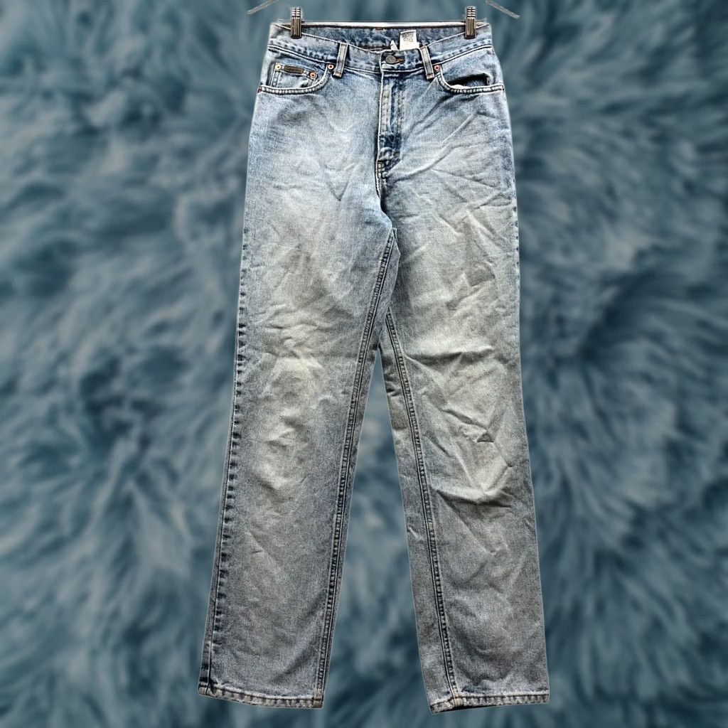 Calvin Klein VINTAGE Calvin Klein Jeans Sandblast 5 Pocket Jean 27x32 Womens Size 8 Blue Straight Fit Womens Jeans Size 27" / US 4 / IT 40 - 1 Thumbnail