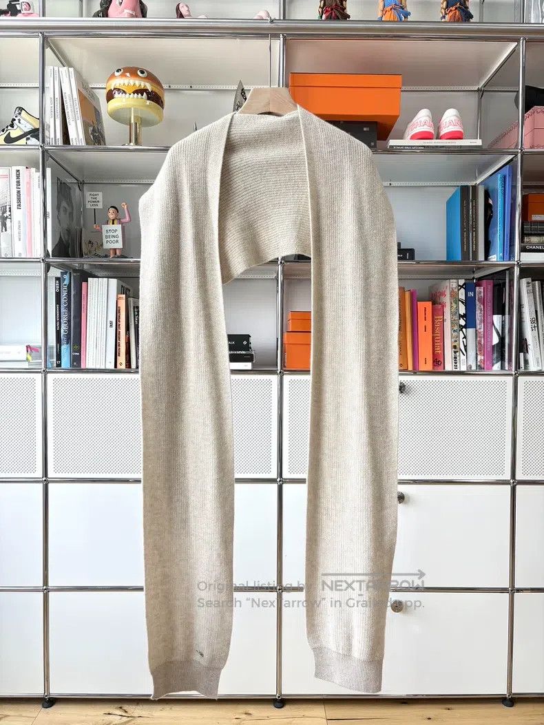Hermes Hermes Oatmeal Cashmere Shawl Knit Cardigan Size XXS / US 00 / IT 34 - 2 Thumbnail