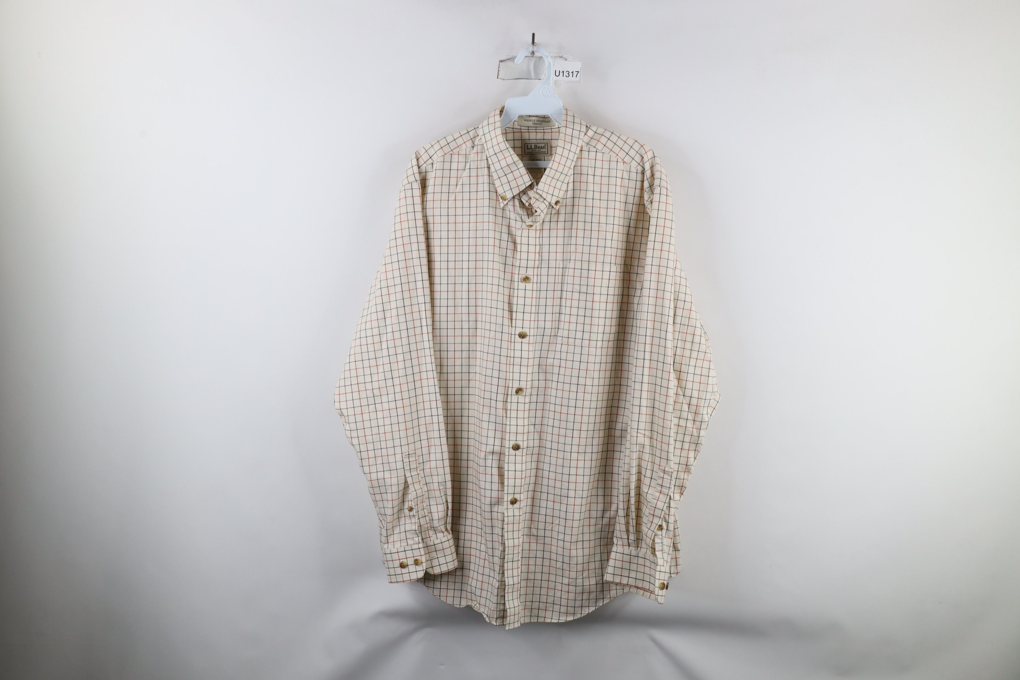 L.L. Bean × Vintage Vintage LL Bean Trim Fit Wrinkle Resistant Button Down Shirt Size US L / EU 52-54 / 3 - 1 Thumbnail
