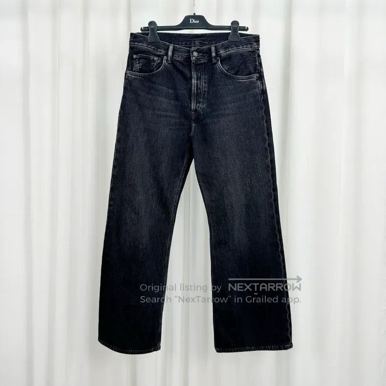 Acne Studios Acne Studios 2021M Series Black Washed Denim Long Pants Size US 31 - 1 Thumbnail