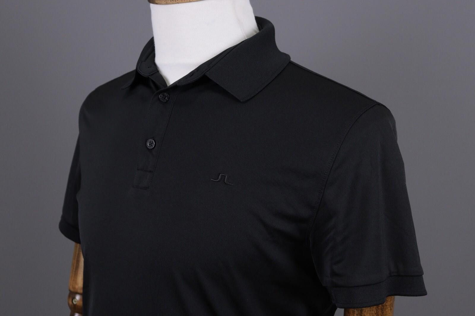 J.Lindeberg J.Lindeberg Regular Fit Sport Golf Black Polo Shirt Size M Size US M / EU 48-50 / 2 - 9 Thumbnail