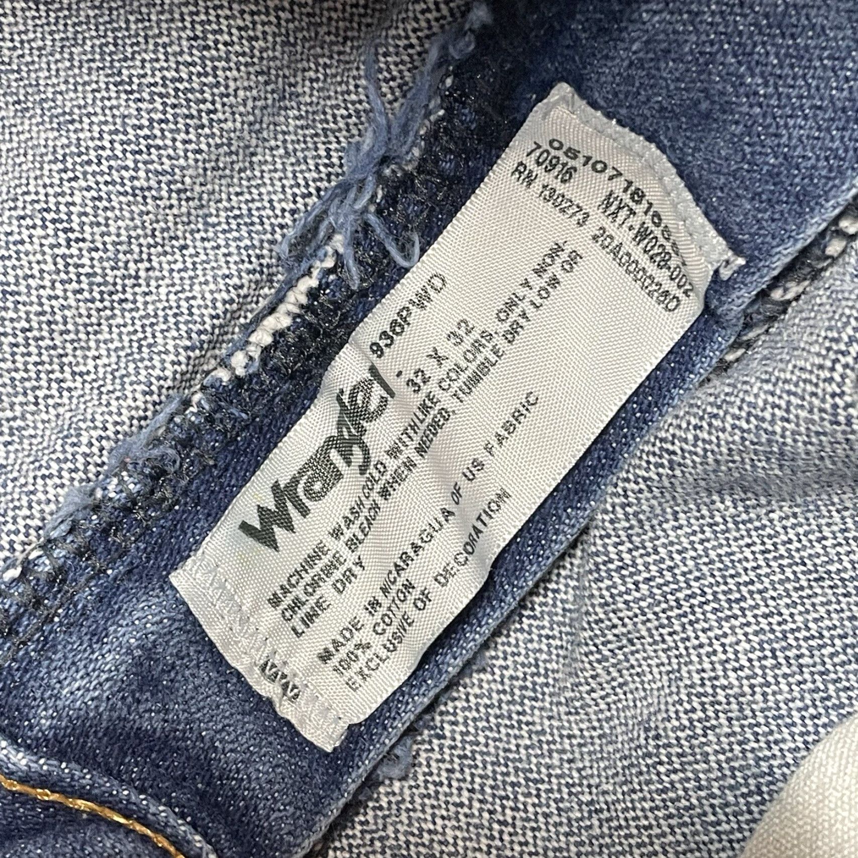 Wrangler WRANGLER Cowboy Cut Slim Jeans Mens 31x30.5 Blue Dark 936 Western Size US 31 - 2 Thumbnail