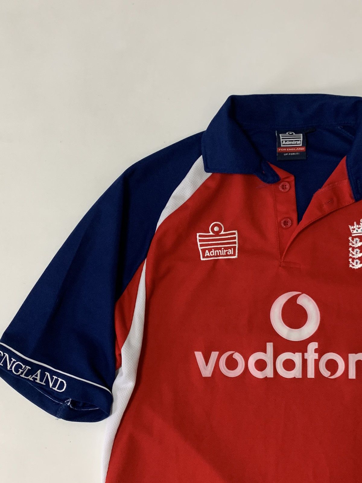 Vintage Vintage England Cricket Shirt 2000’s Admiral Vodafone Size US M / EU 48-50 / 2 - 2 Thumbnail