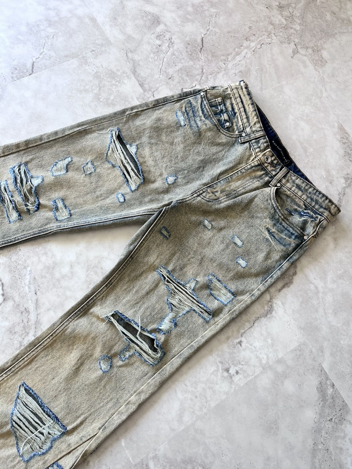 Who Decides War Who Decides War Denim Washed Blue Size 30 Size US 30 / EU 46 - 4 Thumbnail