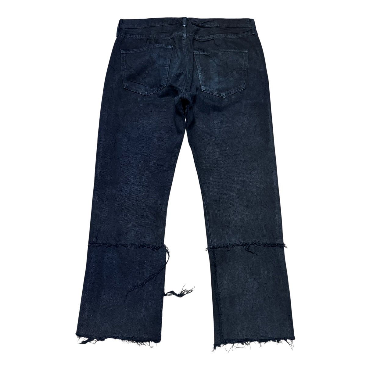 Beams Japan × Levi's Remake By AND TEMA Levis 501 Black Denim Jeans Open Leg Size US 36 / EU 52 - 2 Thumbnail