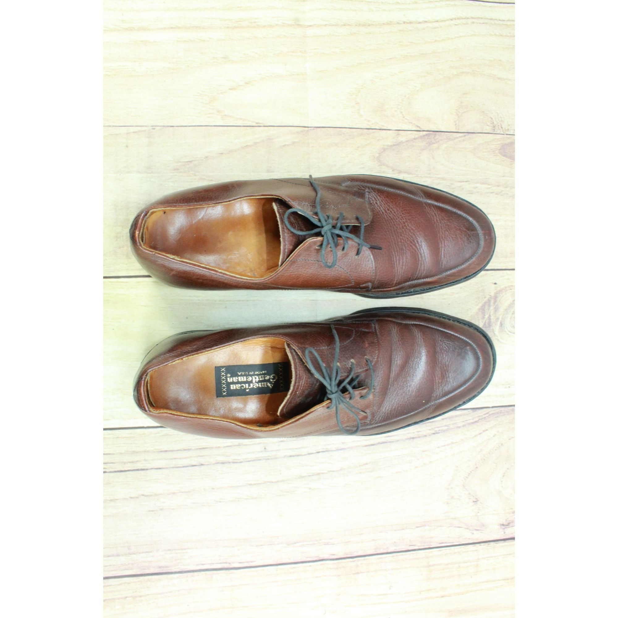 Other American Gentlemen Brown Leather Oxford Shoes Men's 10E Size US 10 / EU 43 - 7 Thumbnail