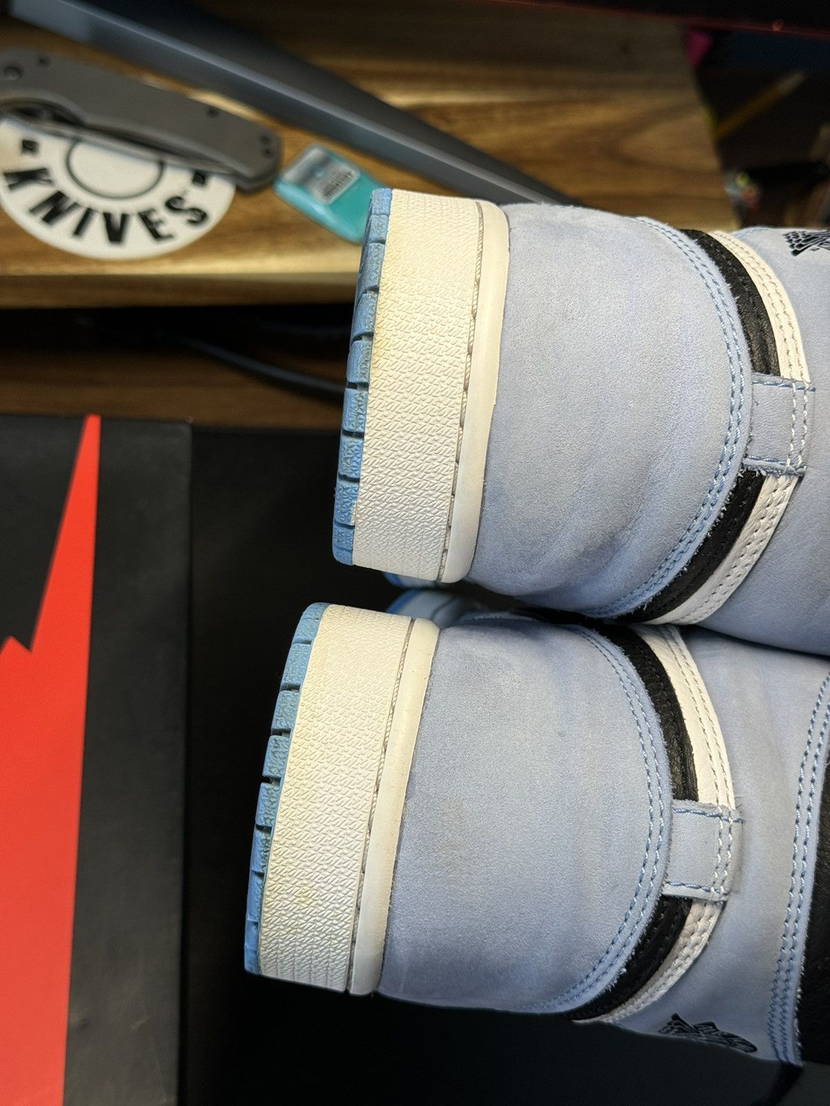 Jordan Brand × Nike Jordan 1 High - University Blue - 8.5 — Good Condition Size US 8.5 / EU 41-42 - 9 Thumbnail