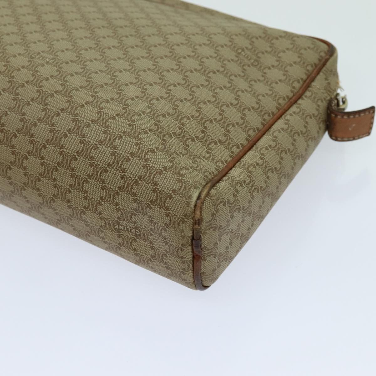 Celine CELINE Macadam Canvas Clutch Bag Beige Size ONE SIZE - 15 Thumbnail