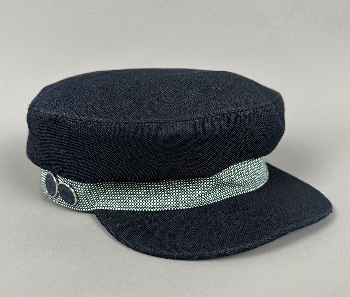 Hermes Hermes - 2010 Cavalle Casquette Hat - Logo on Buttons - Navy Size ONE SIZE - 1 Thumbnail