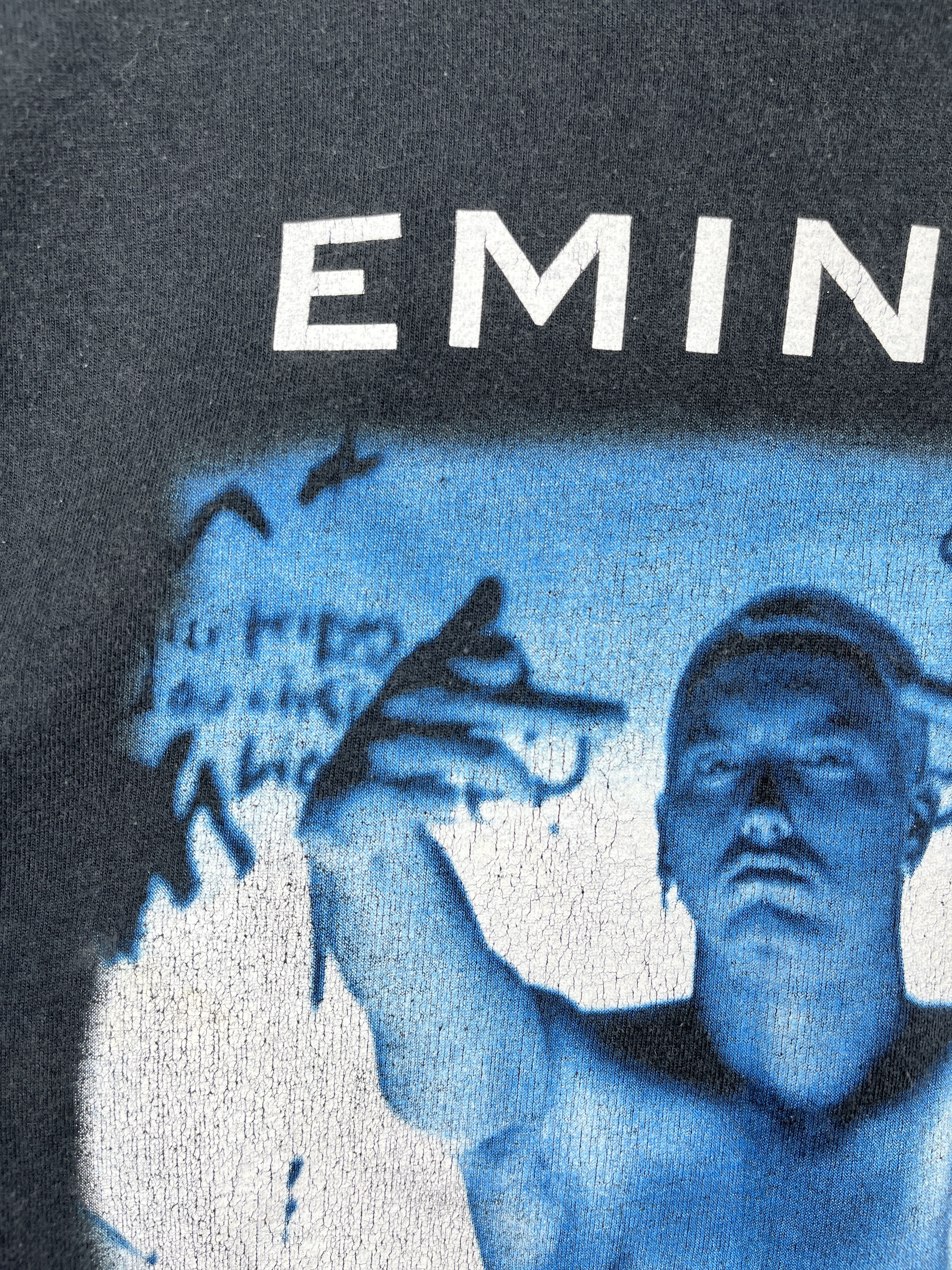 Eminem Vintage EMINEM 1999 Middle Finger Rap Slim Shady L/S T-shirt Size US M / EU 48-50 / 2 - 6 Thumbnail