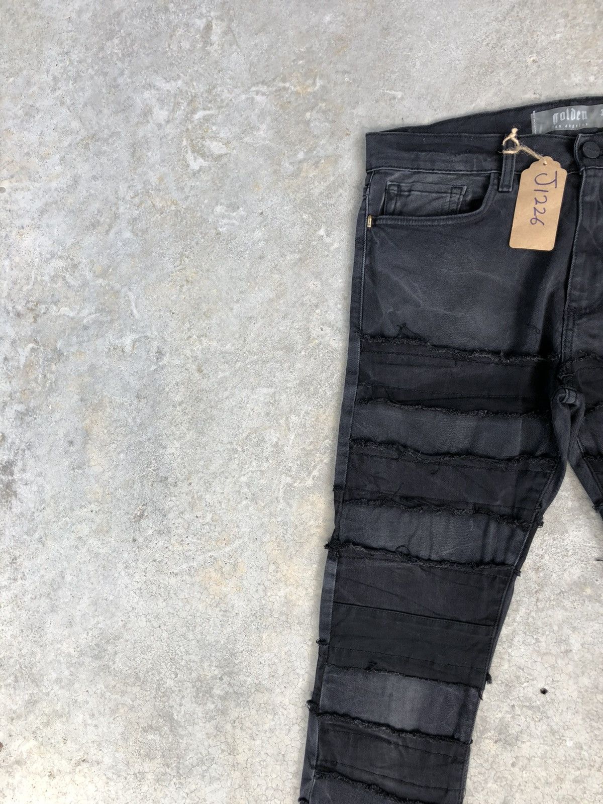 Japanese Brand Golden Flared Jeans Boro Patchwork Distressed Size US 34 / EU 50 - 4 Thumbnail