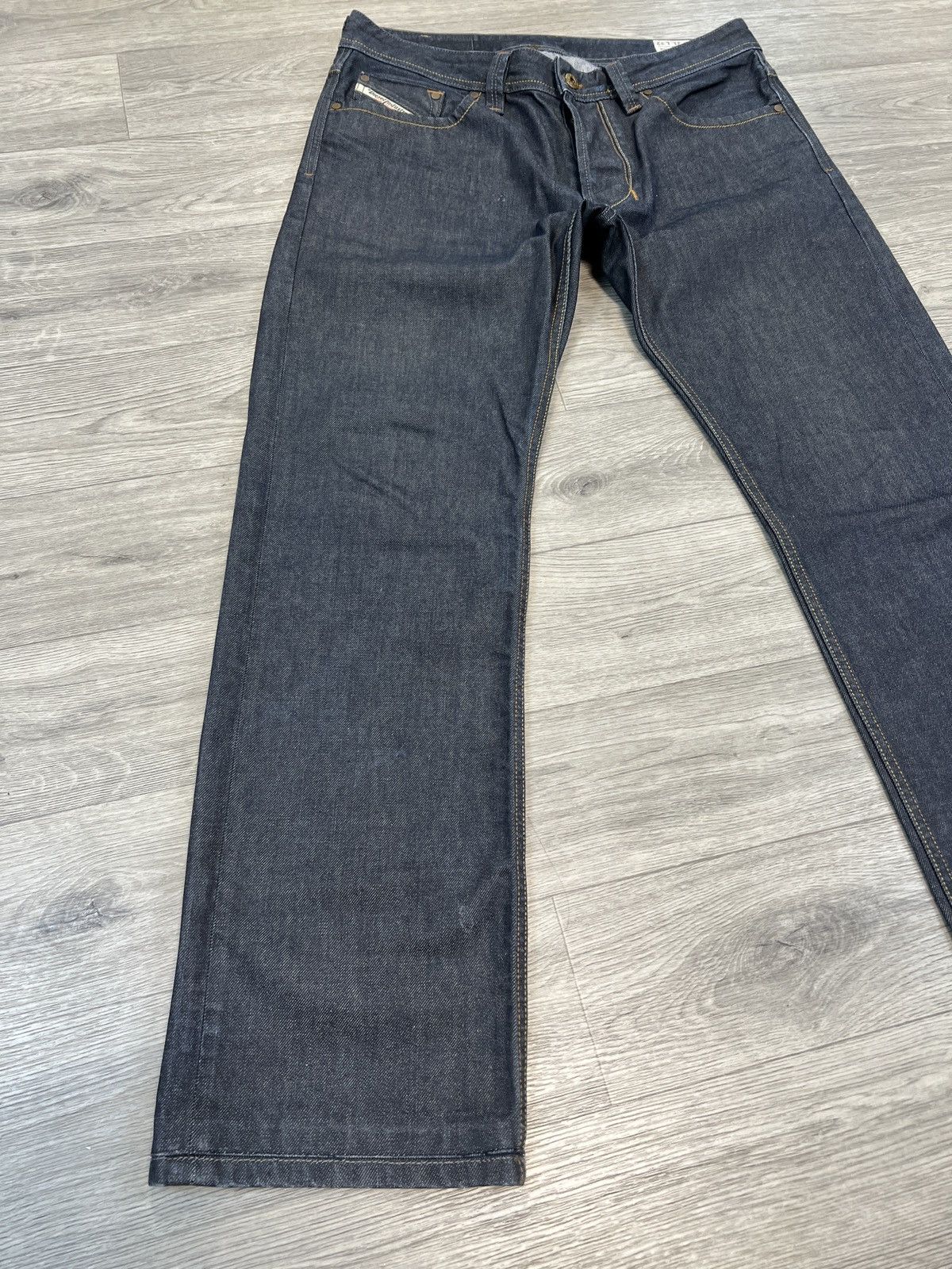 Diesel Vintage Diesel Industry Denim Jeans Straight Fit Dark Wash Size US 31 - 7 Thumbnail