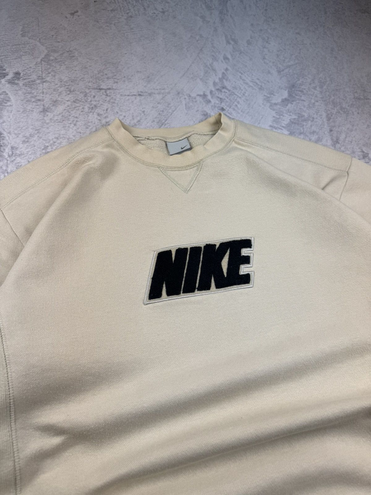 Nike × Vintage NIKE VINTAGE CENTER LOGO OVERSIZE BOXY SWEATSHIRT Size US XL / EU 56 / 4 - 3 Thumbnail