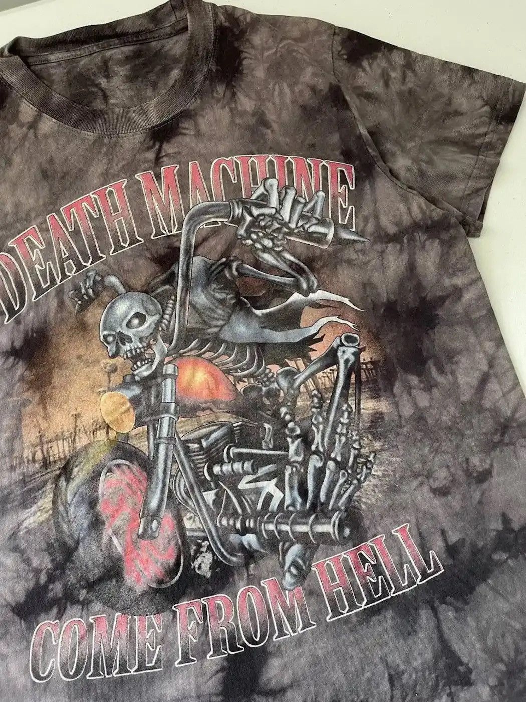 Band Tees Vintage Y2k Dead Machine Skull Tee Biker Size US S / EU 44-46 / 1 - 4 Thumbnail