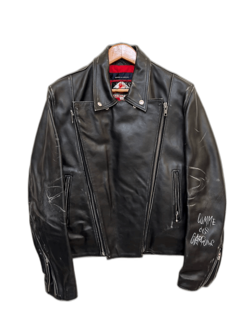 comme des garçons homme leather jacket garçons comme jacket des leather homme