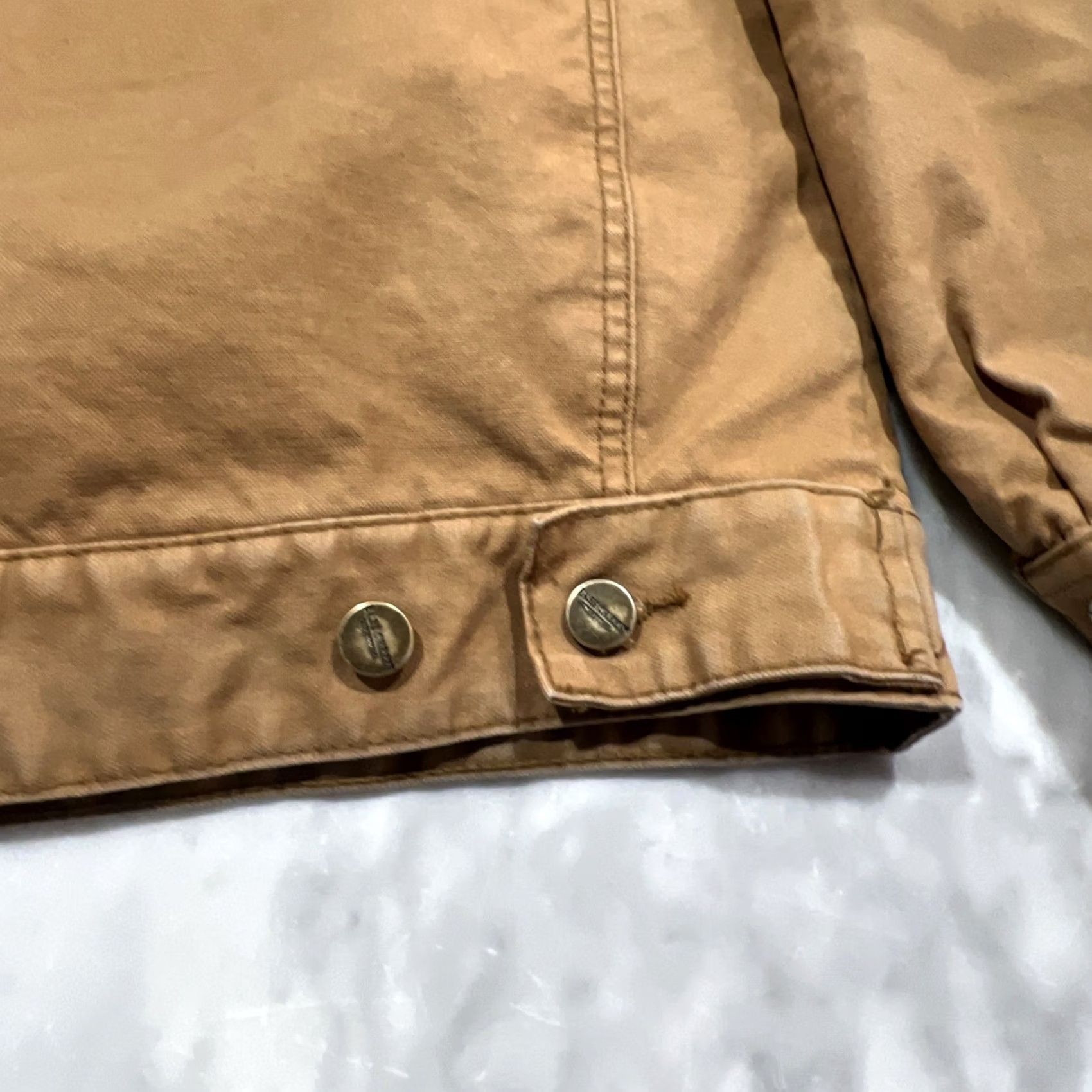 Vintage Bass Creek Outfitters Workwear Brown Jacket Size L Men - Work Jacket Sherpa Lined Cotton Canvas Military Winter Tan Size US L / EU 52-54 / 3 - 6 Thumbnail